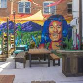 Community space in downtown Sterling, Colorado