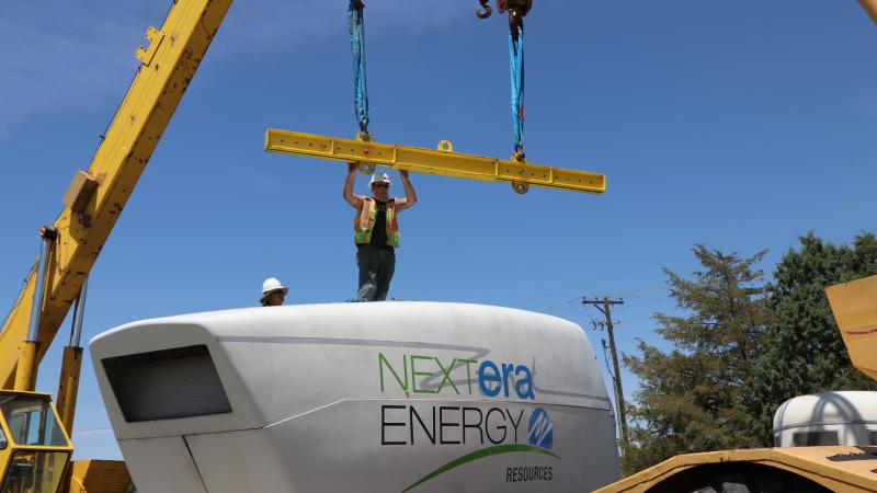 Nacelle donation to the Wind Technology Program, Applied Technology Campus of Northeastern Junior College