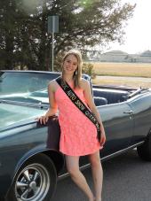 Rachel Fergus of Brush is the 2017 NJC Auto Show queen. She is shown here with a 1966 Pontiac Lemans with a 455 cubic inch V8 owned by NJC’s Diesel Instructor Jimmy Atencio of Sterling. 